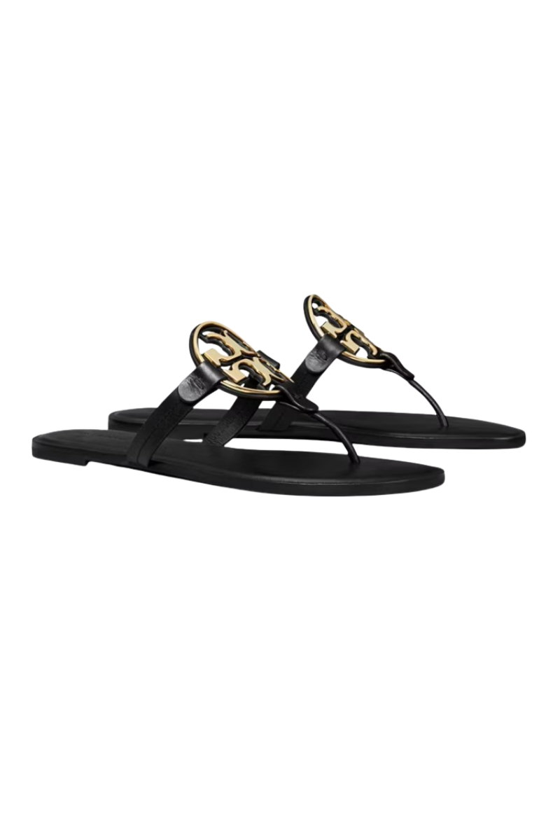 Tory Burch Metal Miller Slippers Perfect Black/Gold 167568006