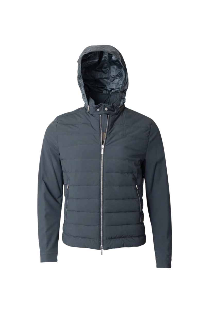 MooRER  FILIPPO-KN Stand Collar Quilted Jacket Lavagna