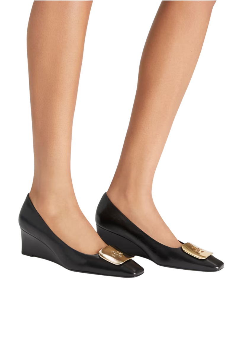 Tory Burch Georgia Wedge Heels 55MM Perfect Black 158202006