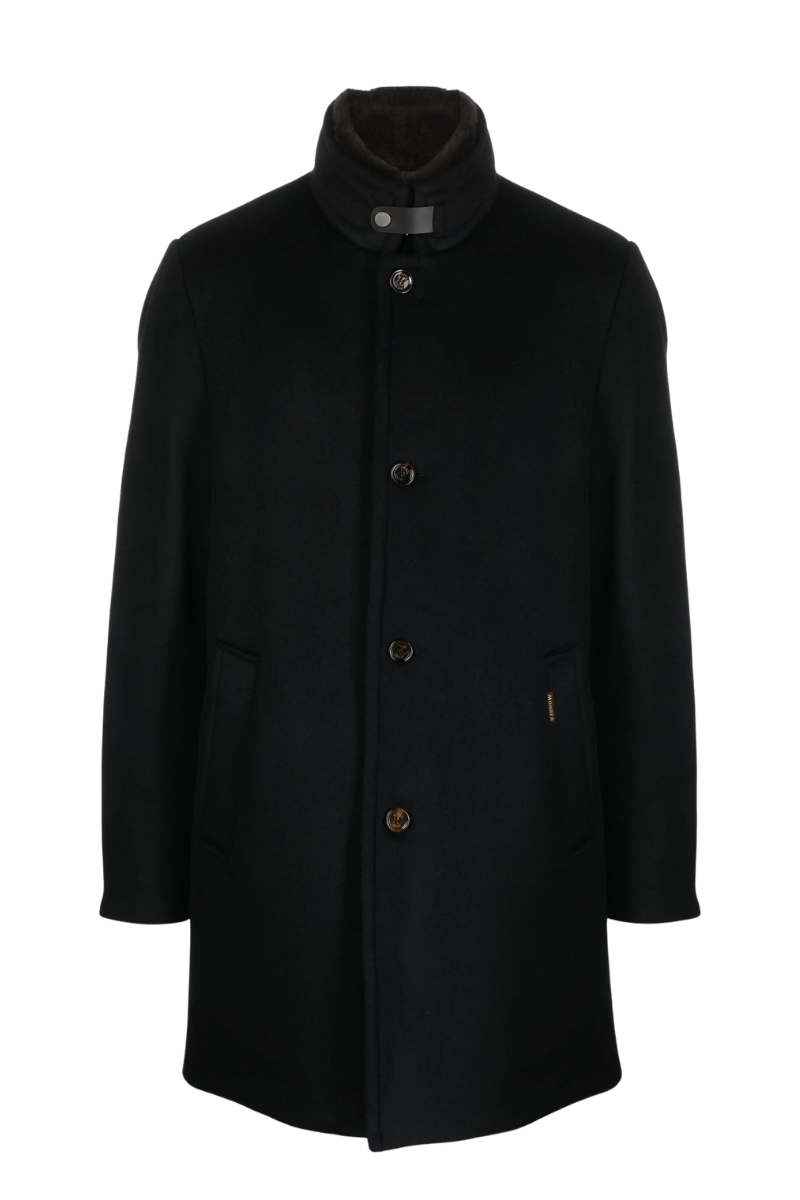 MooRER BOND-FUR-LE Mens Coat Navy