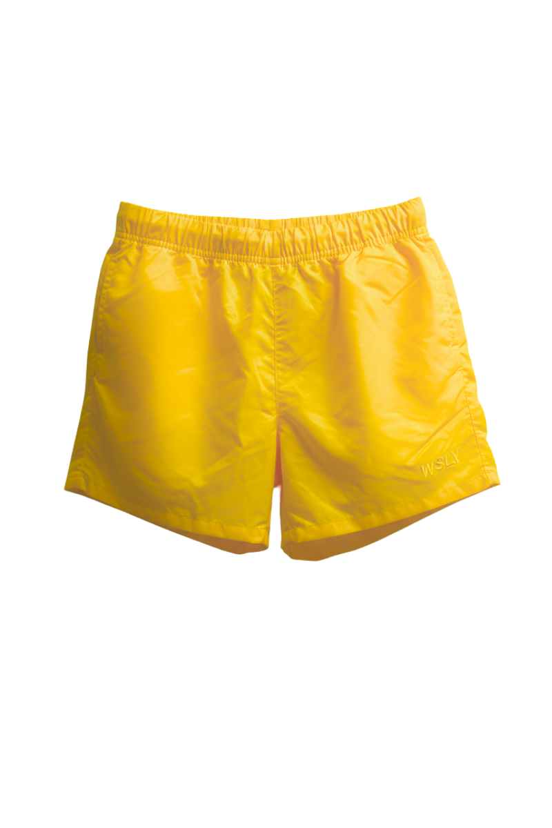 Bandier Nwot Wsly Yellow Track Shorts BW202046
