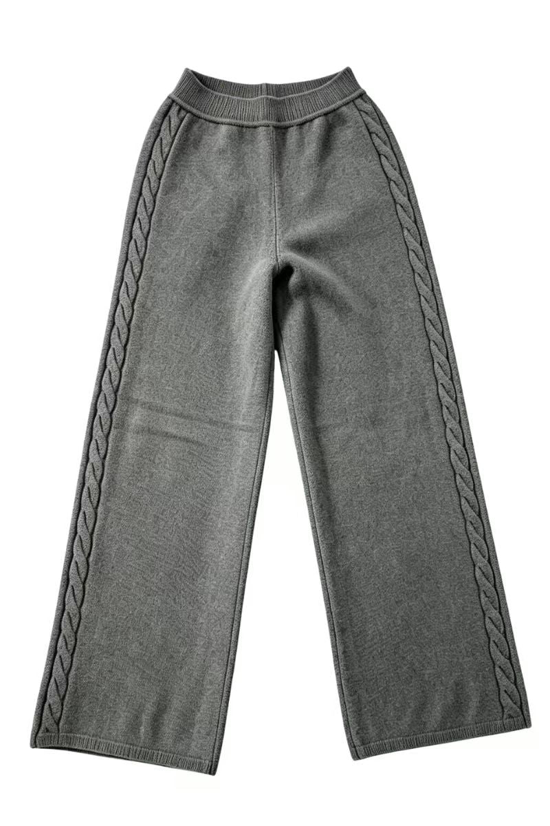 Max Simple Side-Cable Wool Trouser Grey MSSD252697G