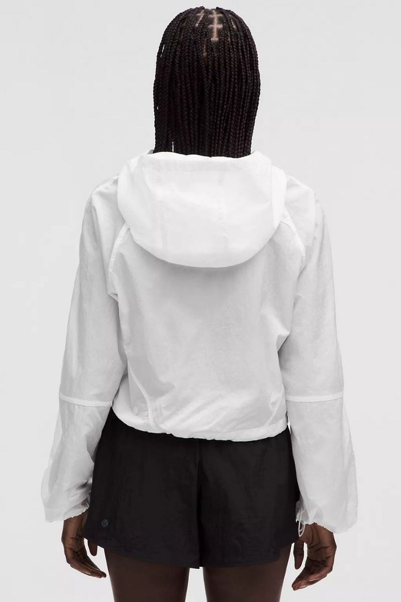 Lululemon Scuba Cropped Anorak-White
