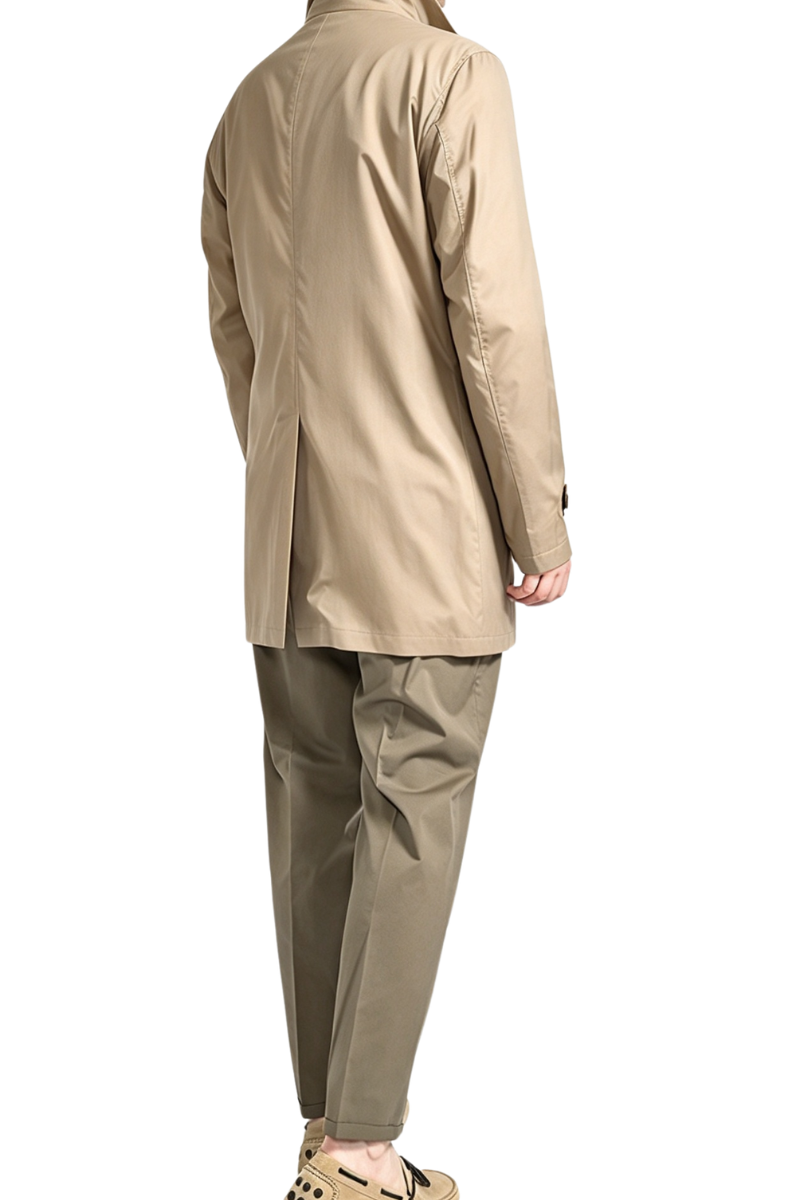 MooRER VITTOR-GO Wool-Silk Coat Beige