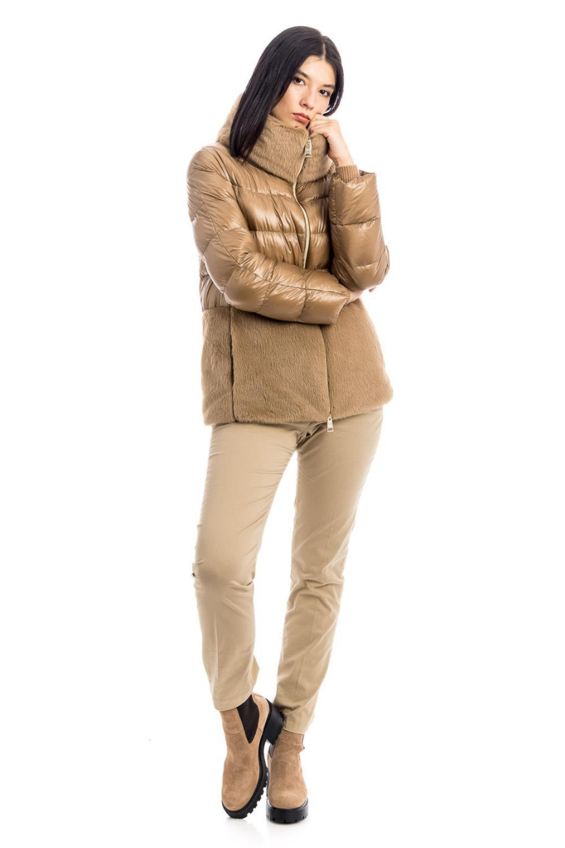 Herno Women's  Panelled Highneck Puffer Jacket