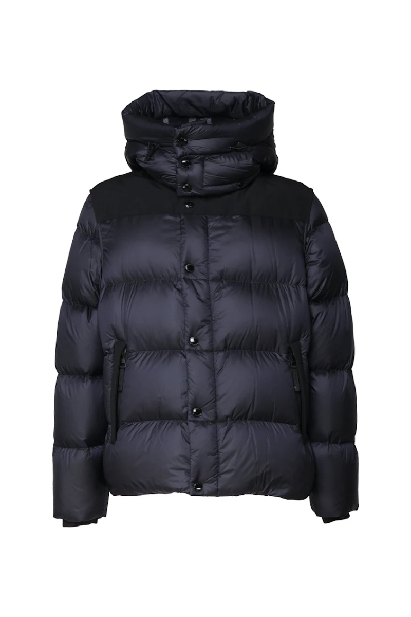 Burberry Quilted Hooded Down Jacket Navy