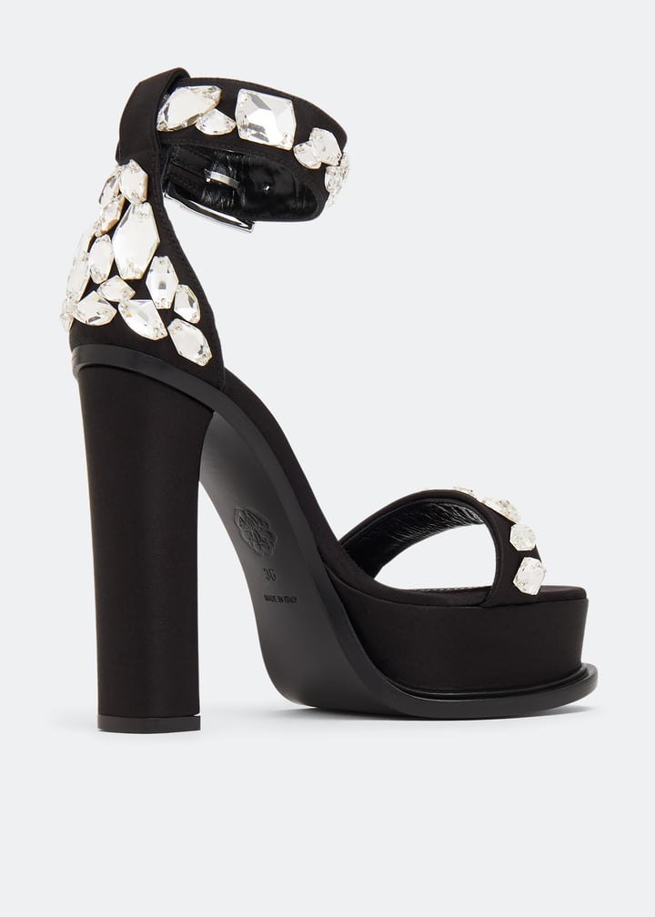 Alexander McQueen Crystal Shard platform sandals