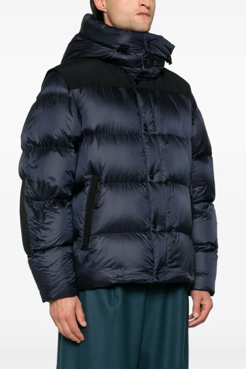 Burberry Quilted Hooded Down Jacket Navy