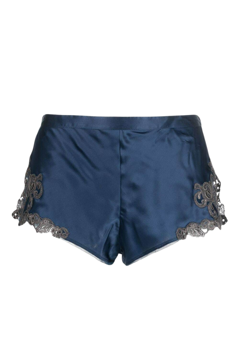 La Perla Maison Blue Silk Culottes