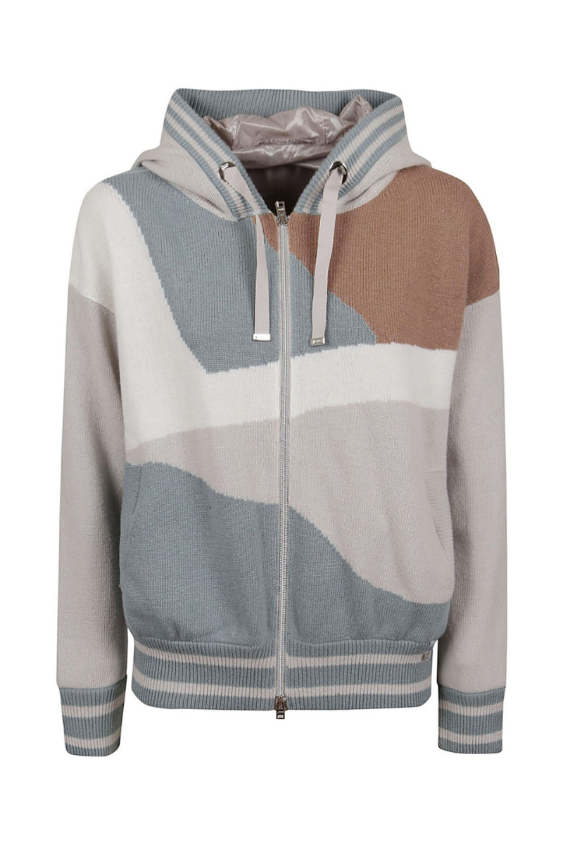 Herno Women's Colour Block Knit Wool Jacket