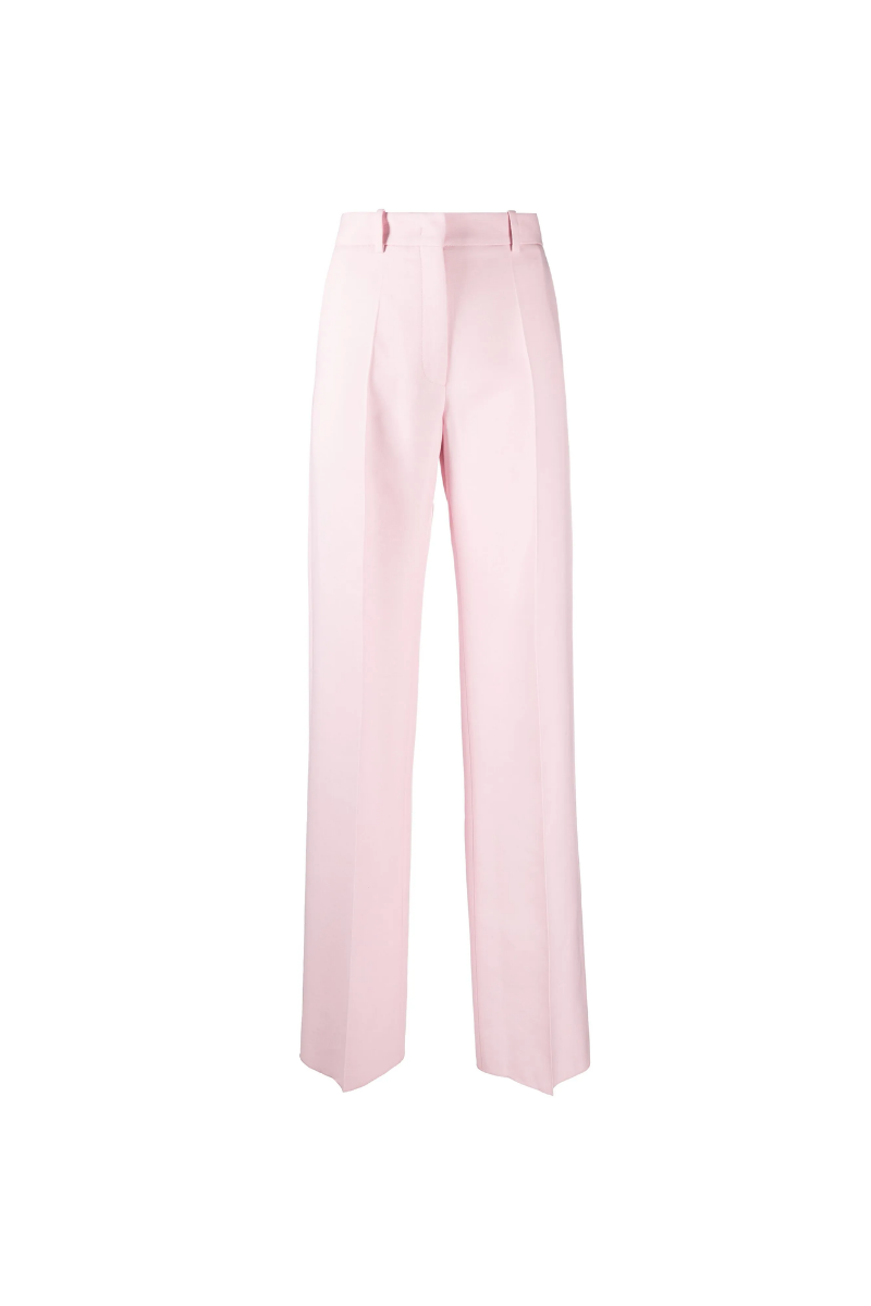 Valentino Garavani Wool And Silk-Blend Crepe Straight-Leg Pants Taffy 3B0RB5201CF_ZKS