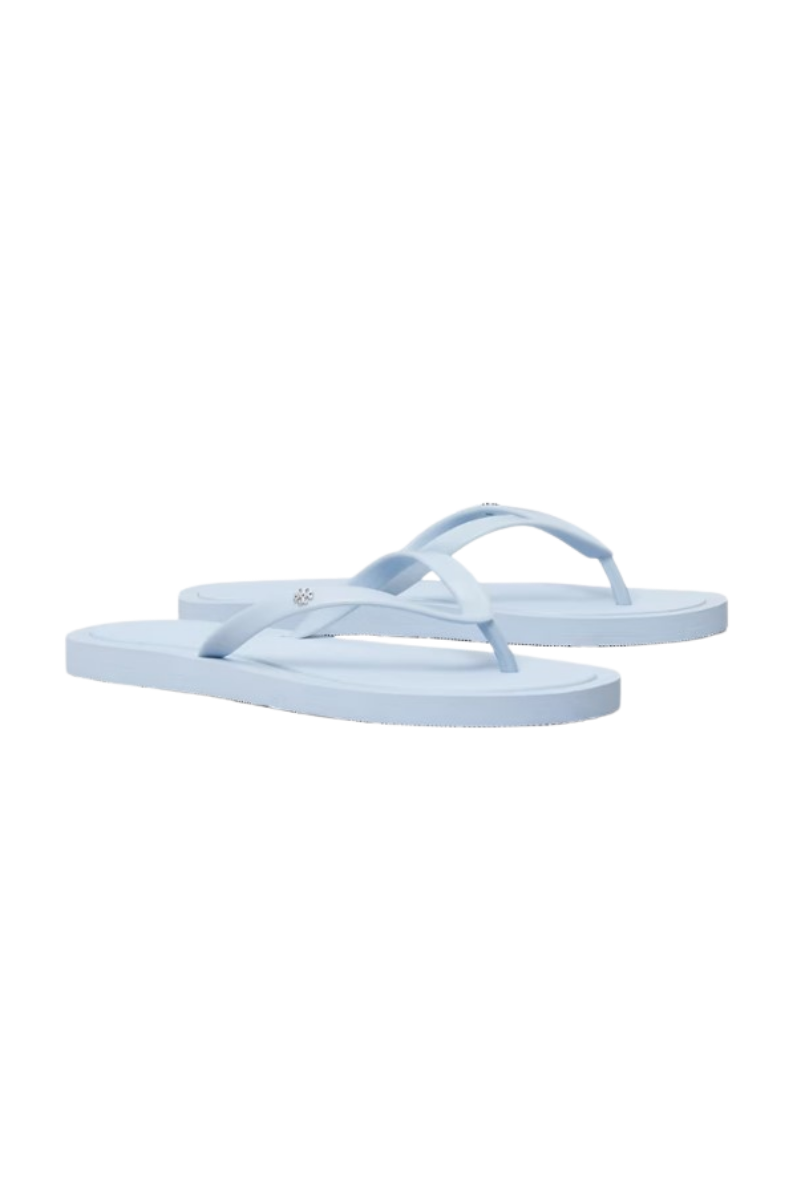 Tory Burch Kira Padded Flip Flop Tpu Aria Blue / Silver 162307-101