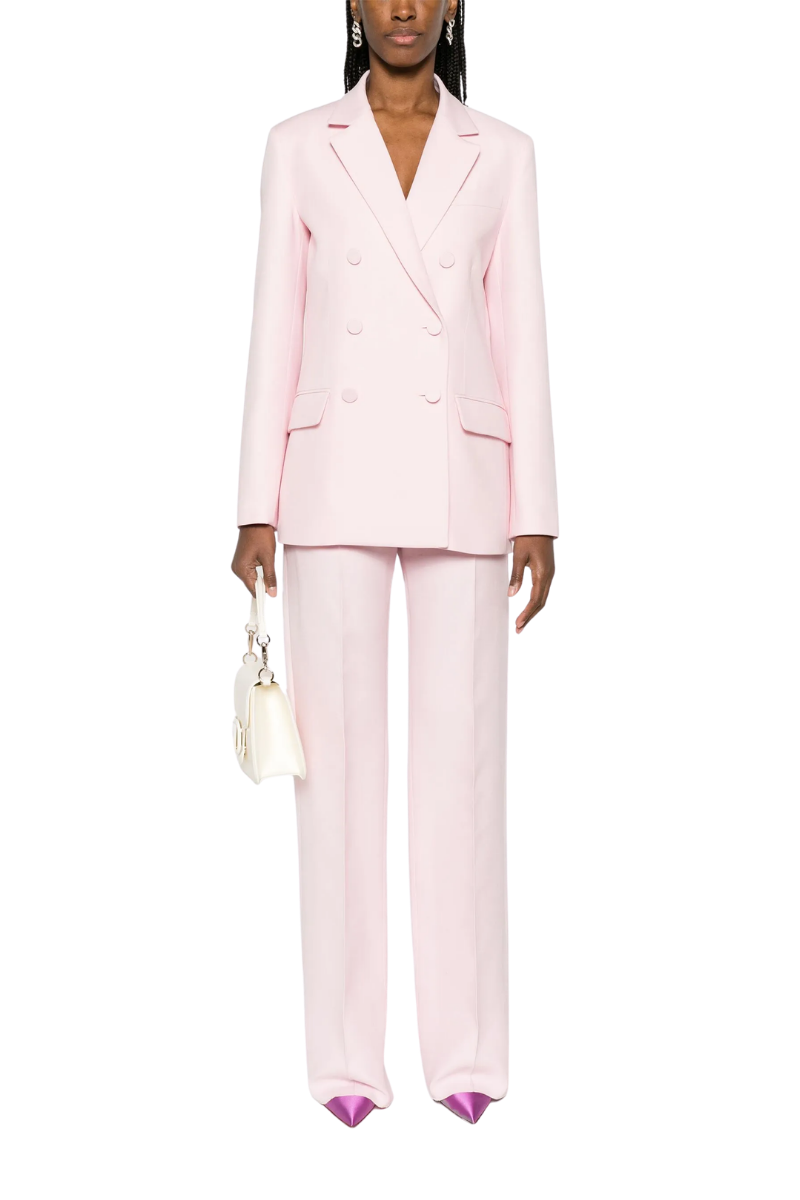 Valentino Garavani Wool And Silk-Blend Crepe Straight-Leg Pants Taffy 3B0RB5201CF_ZKS
