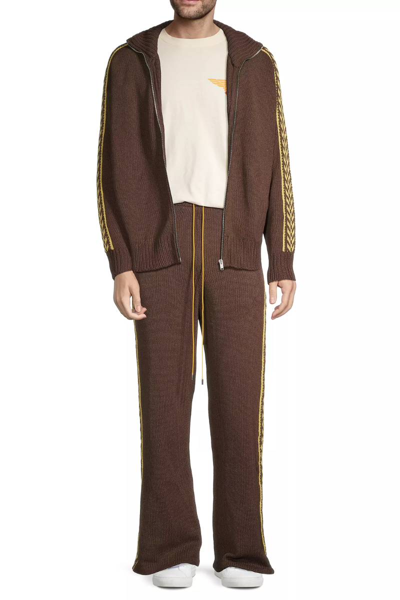 Rhude Embroidered Knit Track Pants