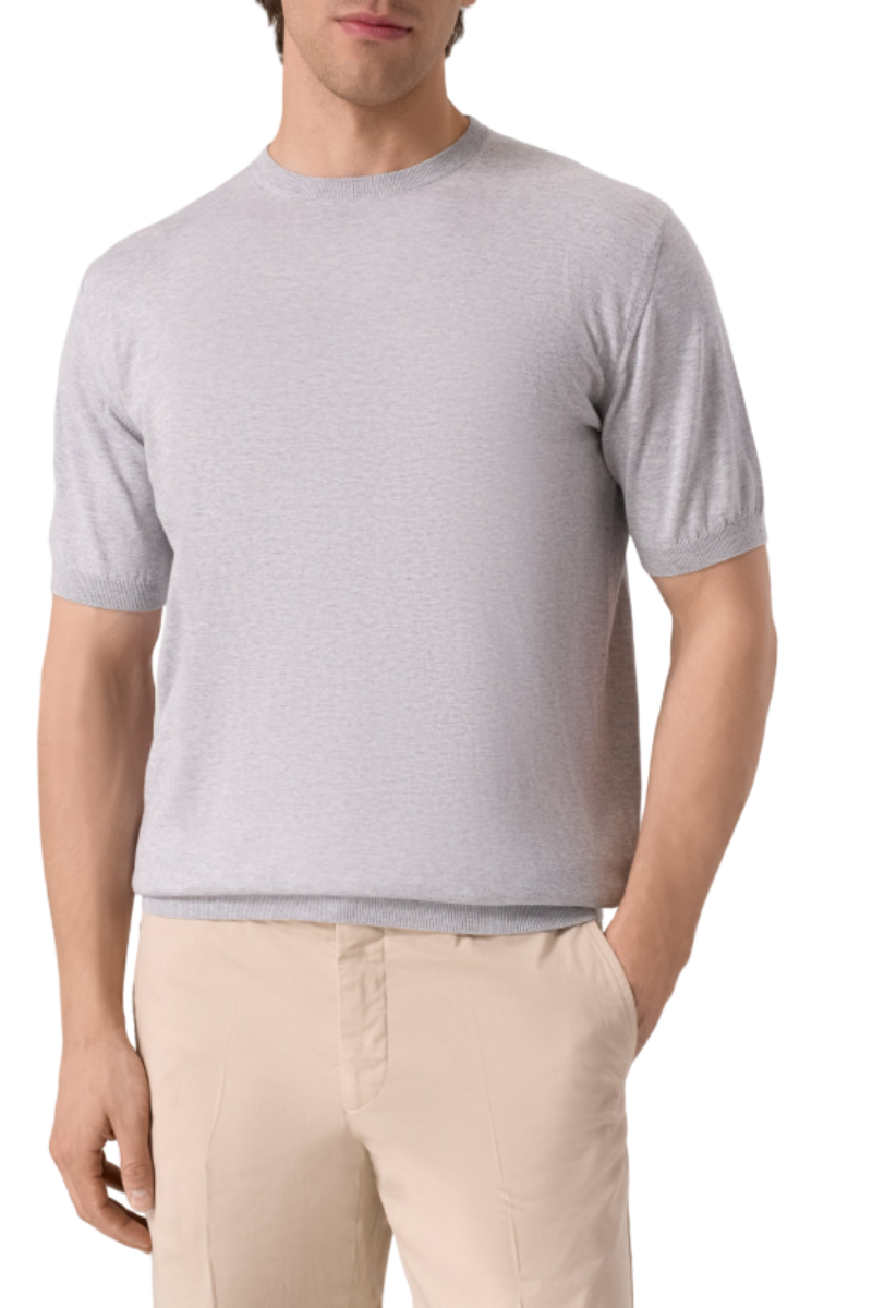 MooRER JUDE-SI5 Sweaters Light Grey