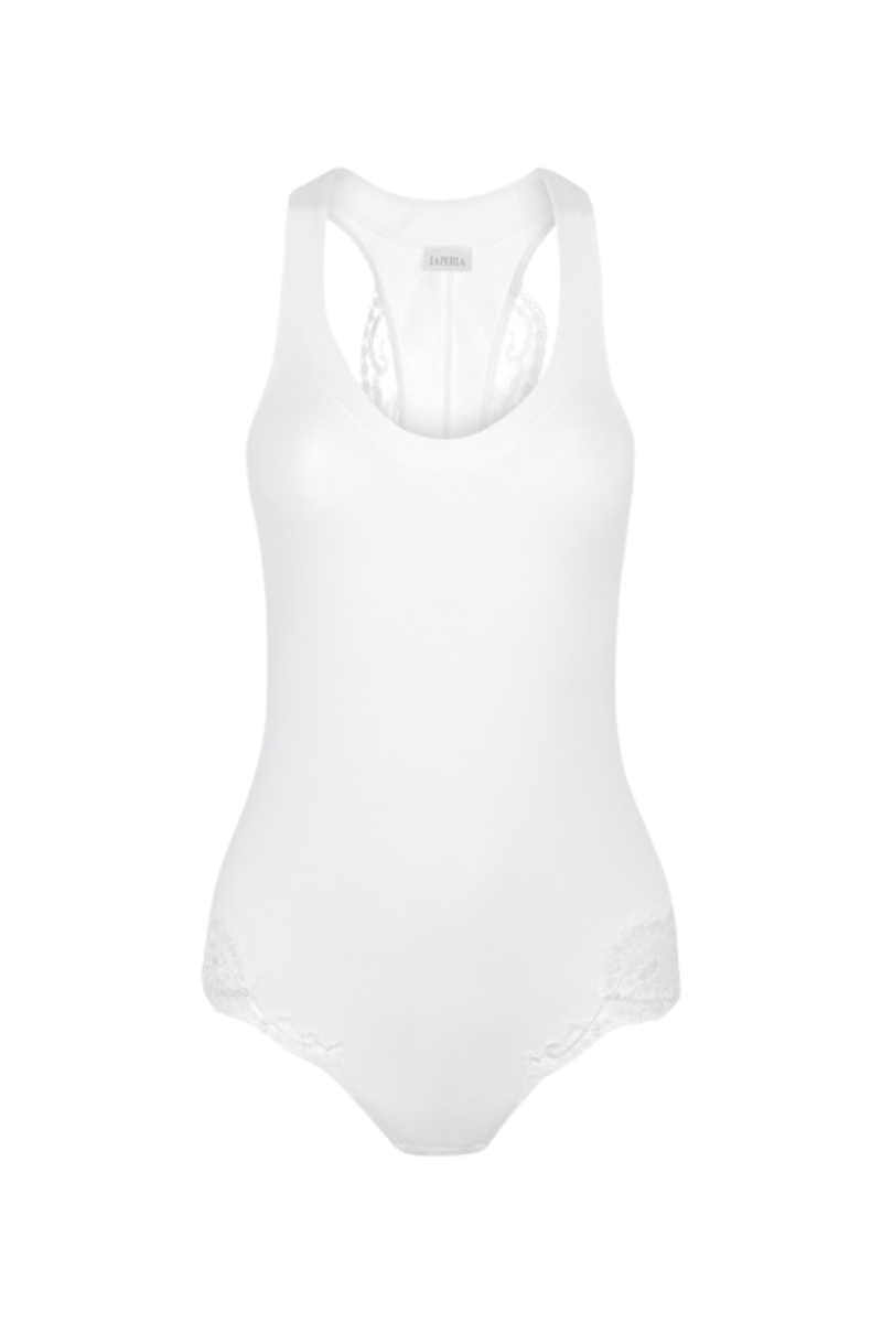 La Perla White Cotton Bodysuit