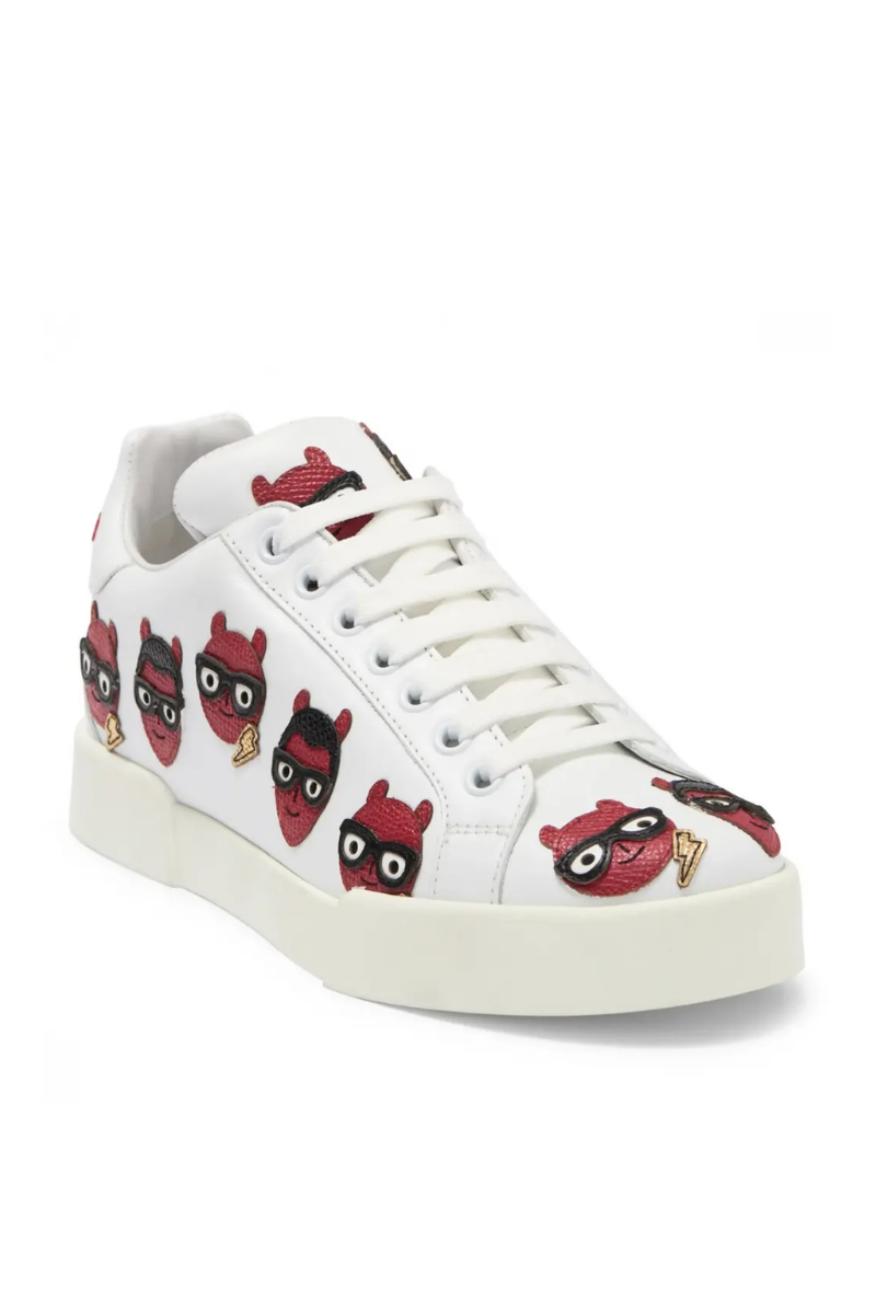Dolce & Gabbana Women's "Portofino Light" Leather Sneakers