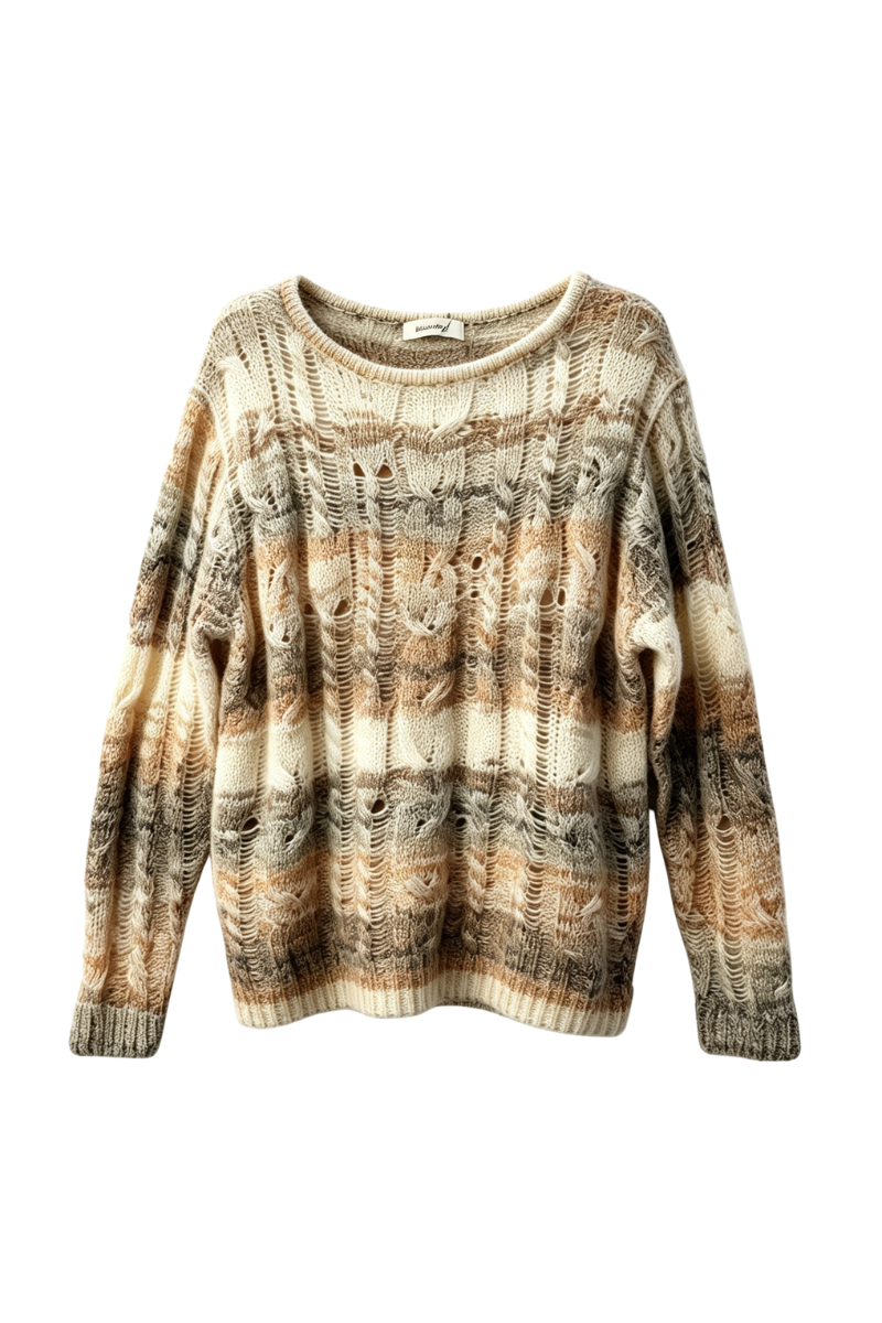 Max Simple Autumnal Marl Wool-Blend Pullover Burnt Orange MSZM254688B