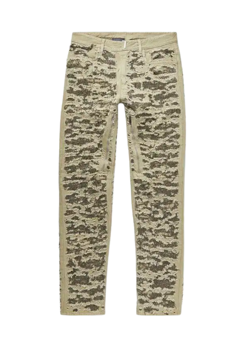 Givenchy Straight-Leg Distressed Stitch Jeans BM512W5Y3L