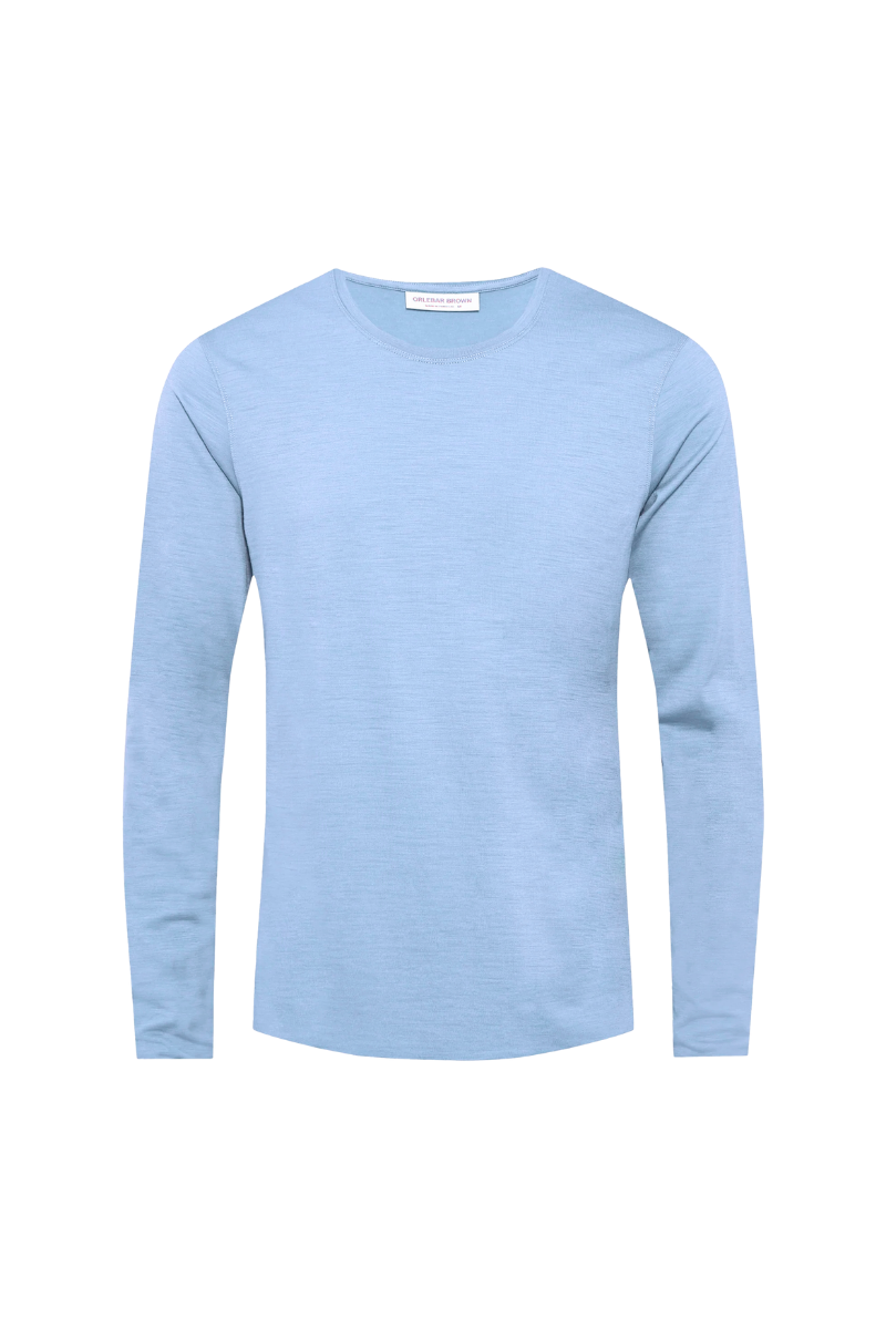 Orlebar Brown Ob-T Ls Merino-271283-Sea Breeze