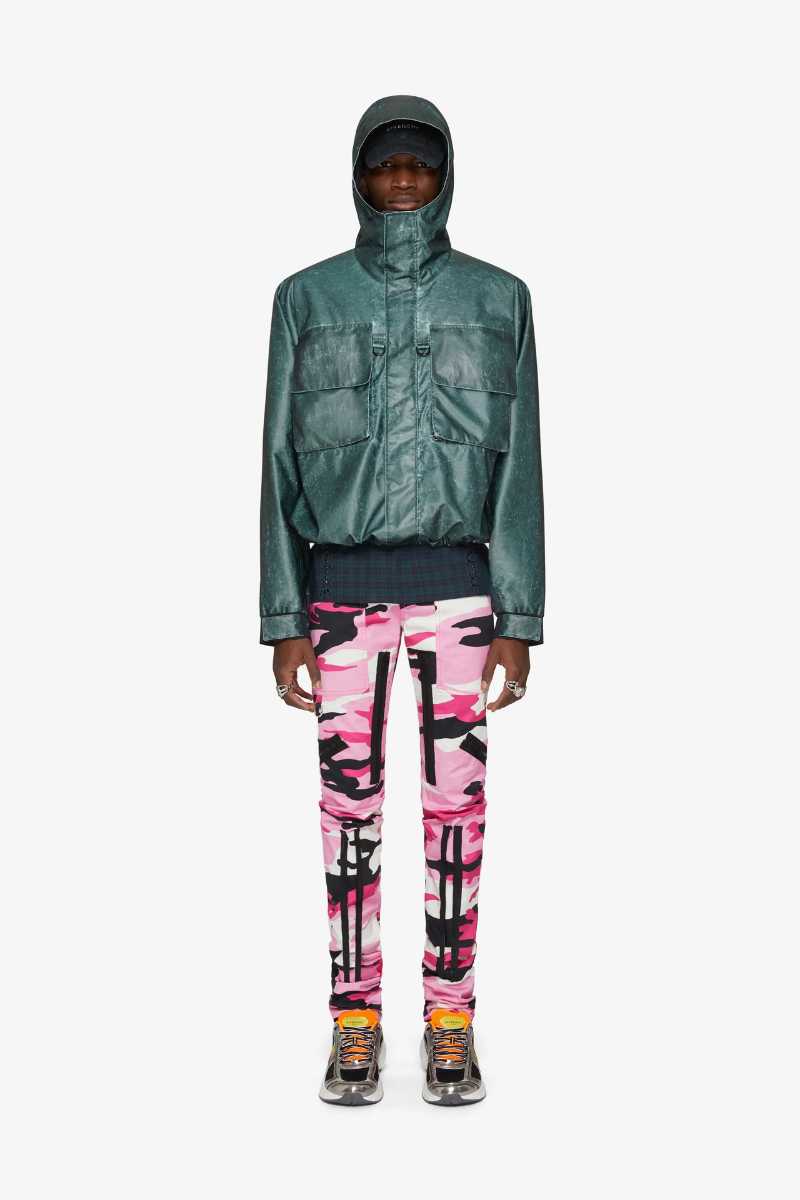 Givenchy Skinny Multi Zip Trousers_Black/White/Pink