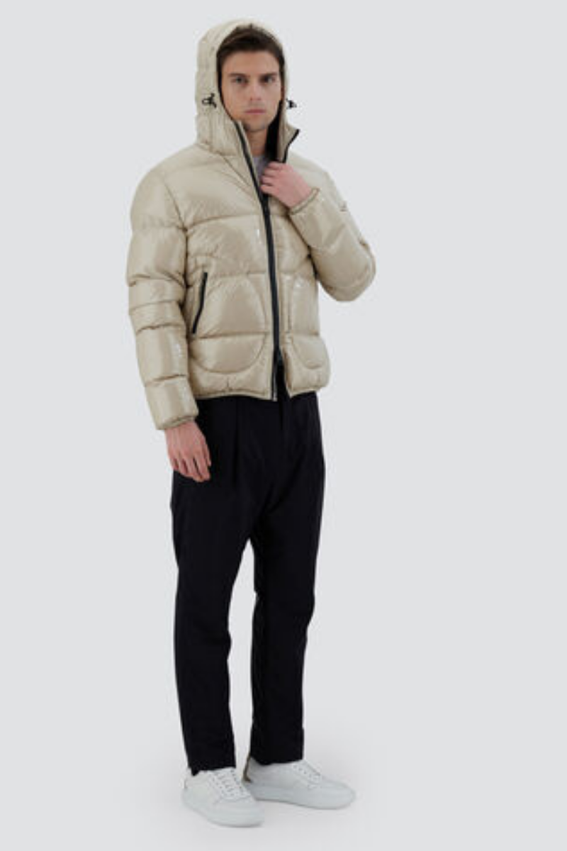 Herno Men's Bomber Jacket in Glossy Finish
