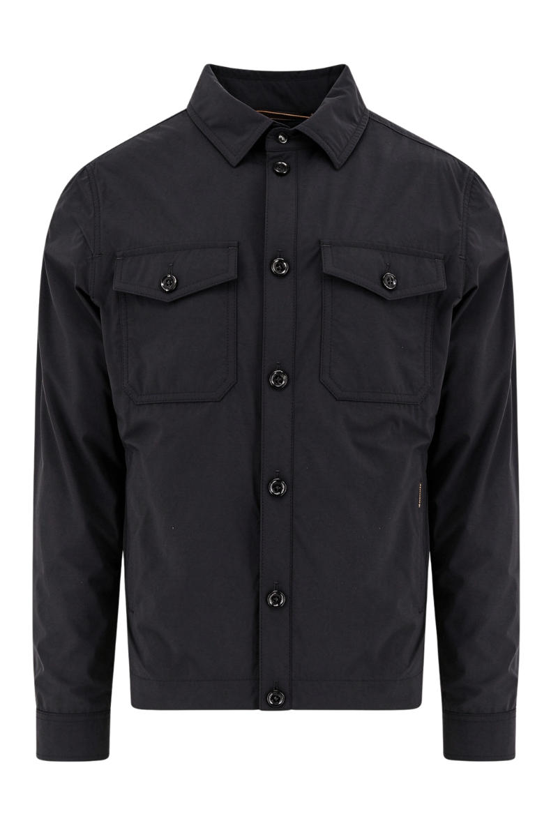 MooRER ADE-AC Collared Shirt Jacket Nero