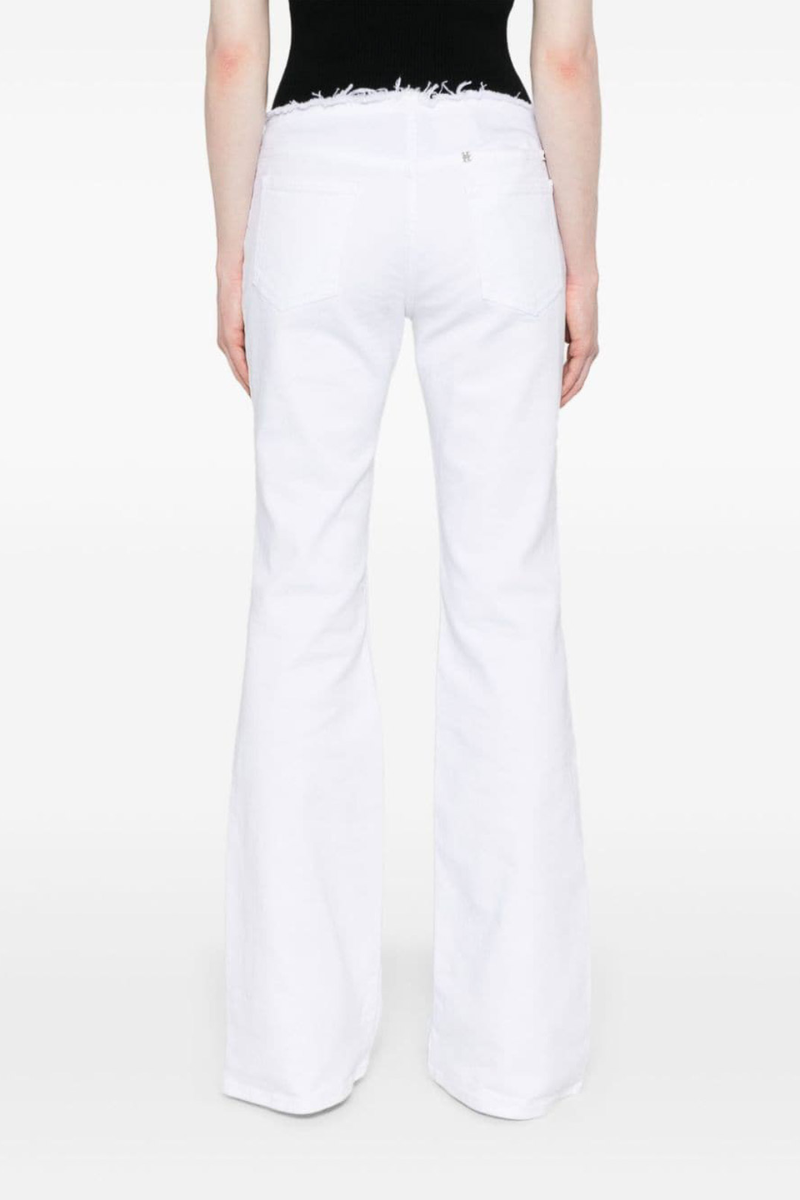 Givenchy Low Waist Denim Pants Without Waistband_White