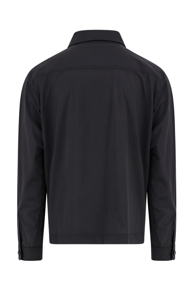 MooRER ADE-AC Collared Shirt Jacket Nero