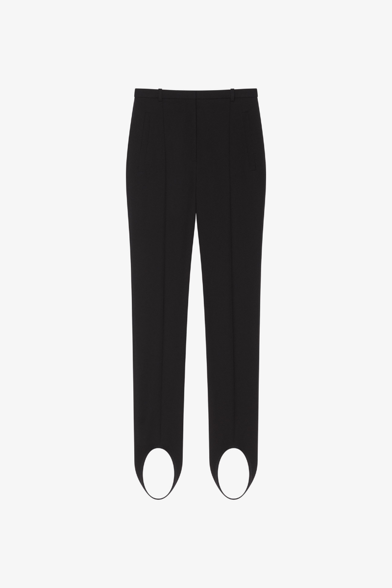 Givenchy High Waist Stirrup Pants_Black