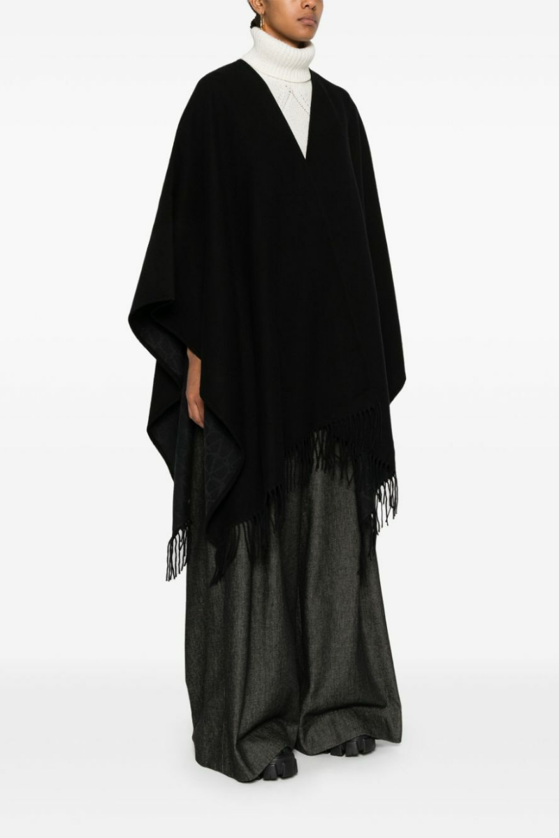 Valentino Garavani Fringe-Trimmed Cape