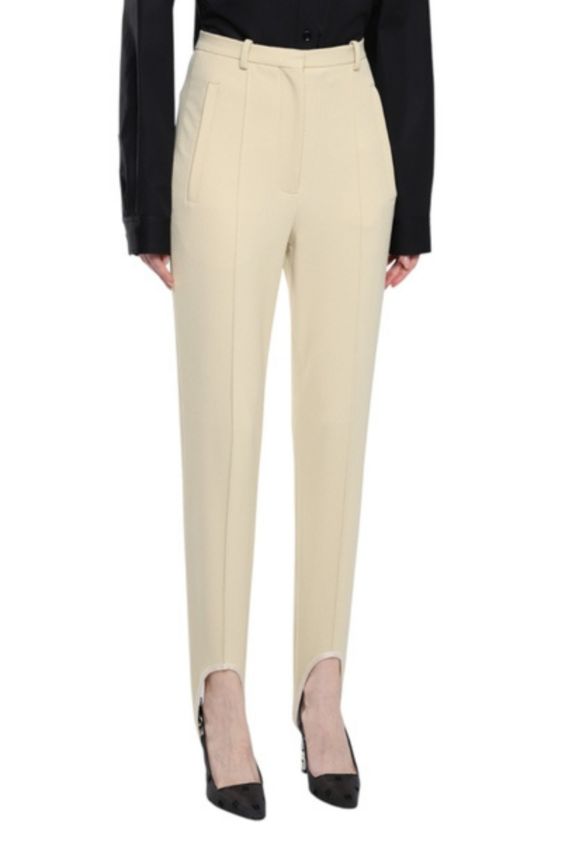 Givenchy High Waist Stirrup Pants_Golden Sand