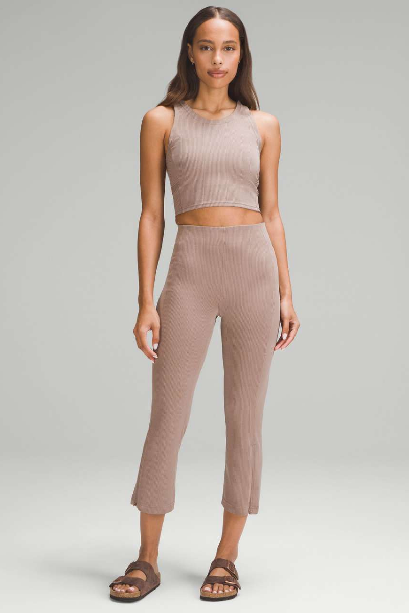 Lululemon Ribbed Softstreme™ Zip-Leg HR Crop 25" TPTC