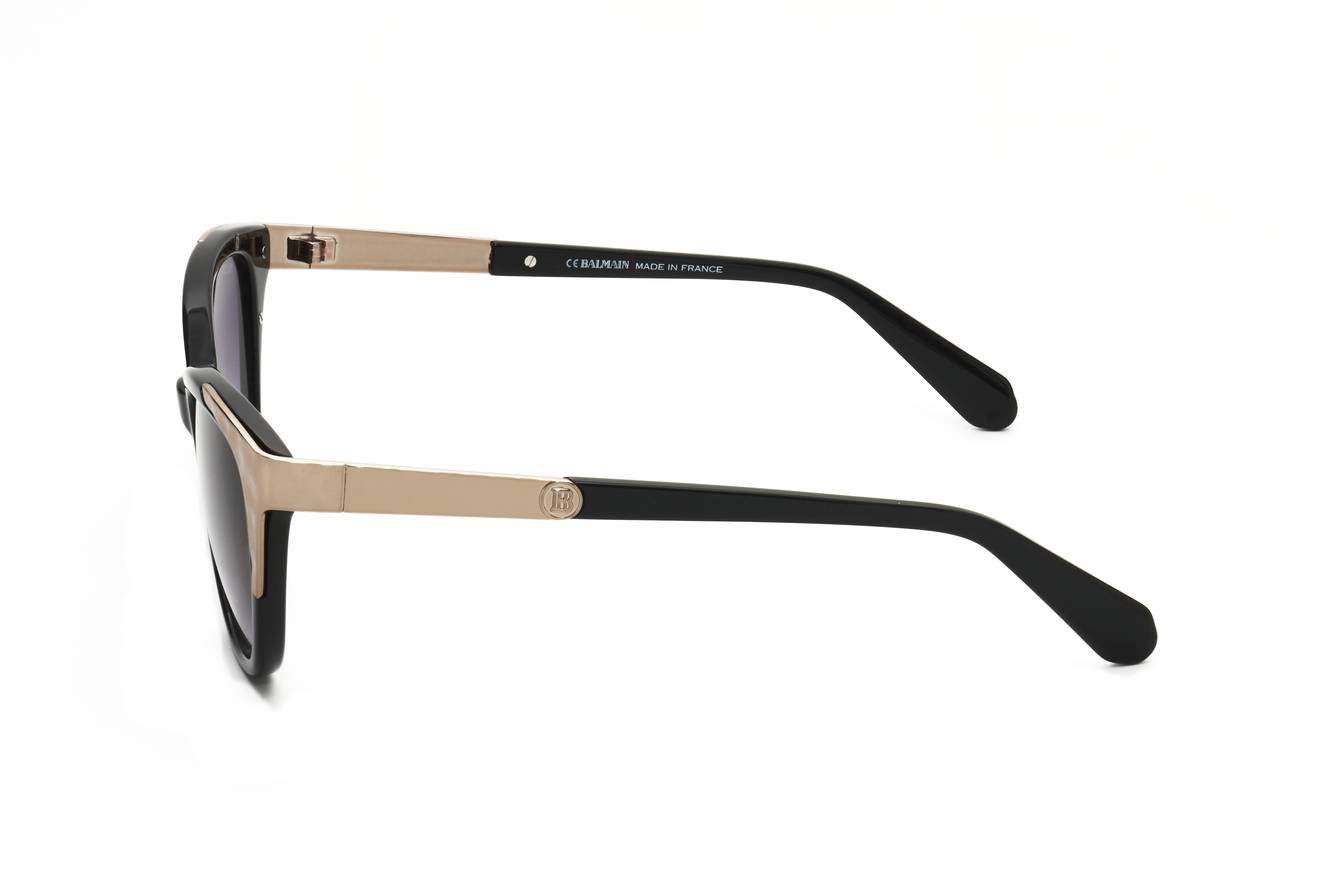 Balmain BL2072B Cat-Eye Sunglasses Black / Gold Women’s New