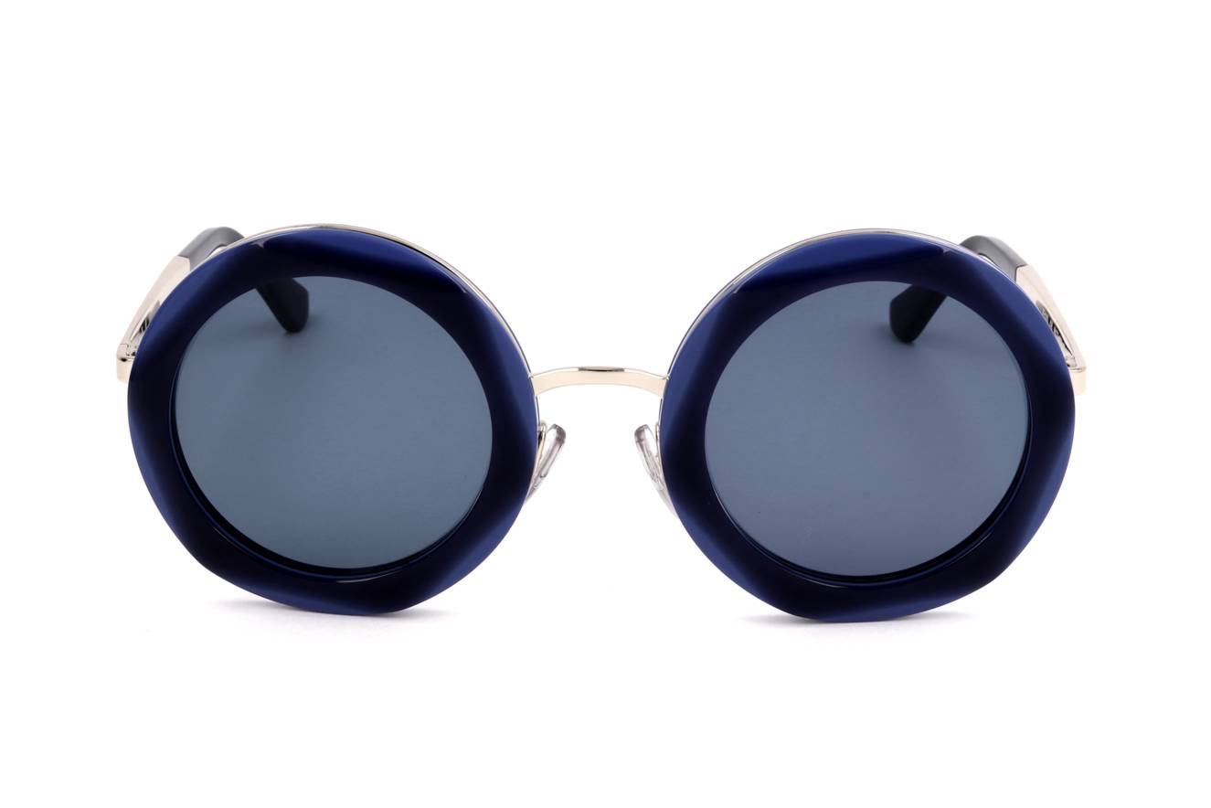 Marni Ladies Round Sunglasses Blue/Azure ME639S