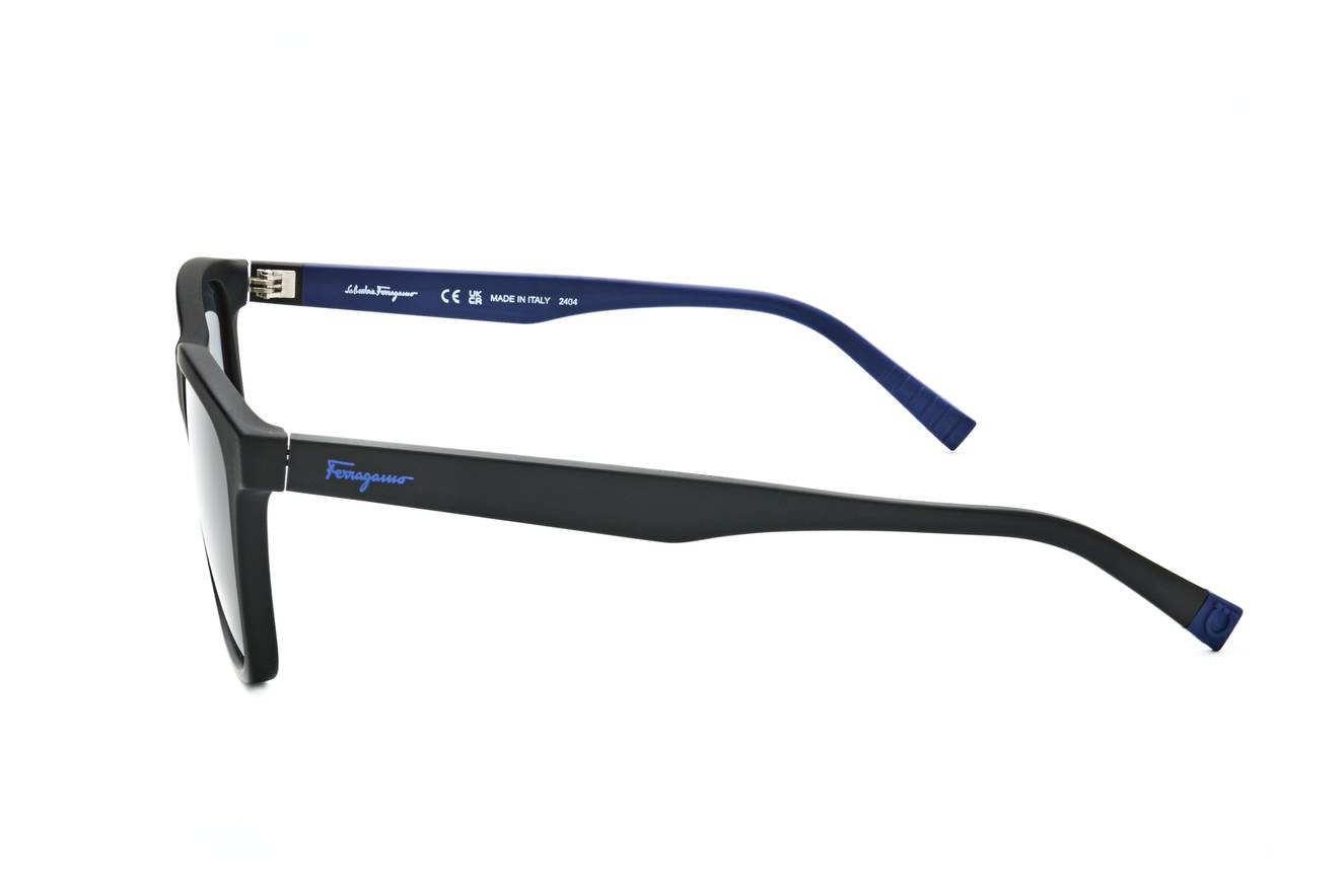 Salvatore Ferragamo SF998S Rectangle Sunglasses in Matte Black