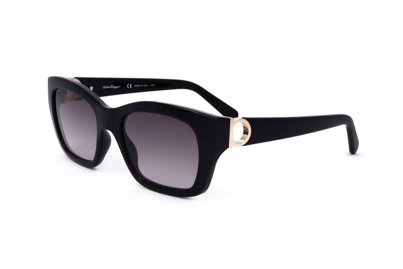 Salvatore Ferragamo Sunglasses Women's SF1012S 001 Black/Grey Gradient Lenses