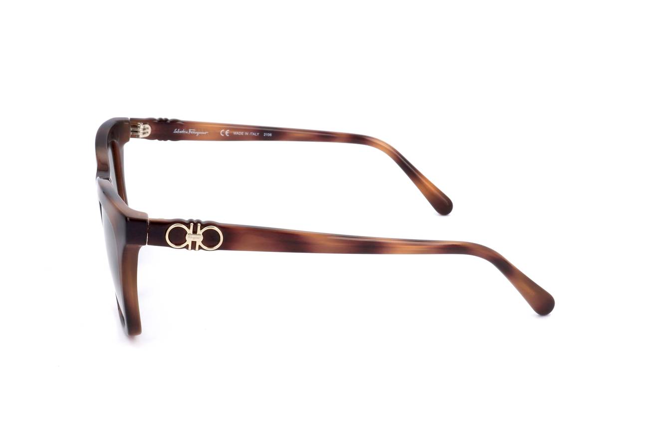 SALVATORE FERRAGAMO SF1027S 214 Sunglasses Tortoise Frame Grey Gradient