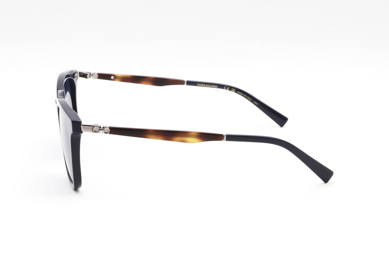 Salvatore Ferragamo SF1100S 414 Blue Navy Rectangular Sunglasses Men’s New