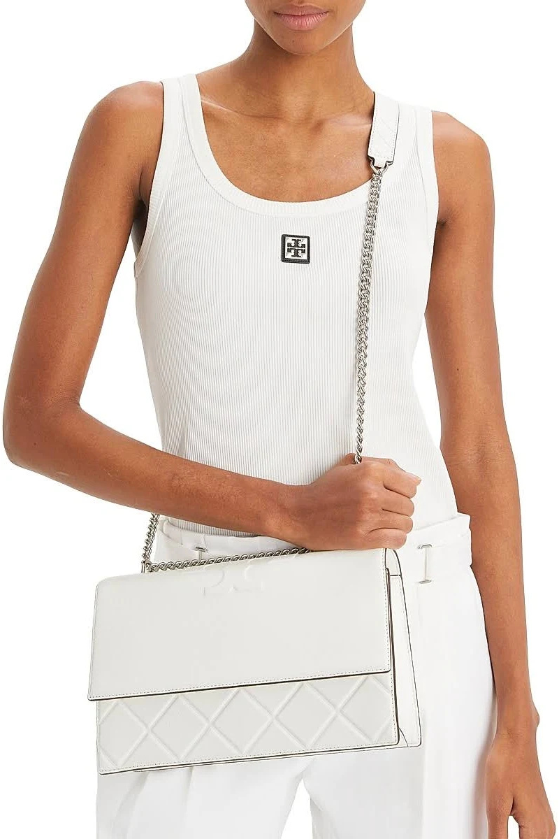 Tory Burch Fleming Soft Convertible Shoulder Bag New Cream 143248-122