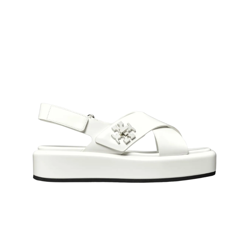 Womens | Tory Burch 40mm T-Lock Platform Sandals – White