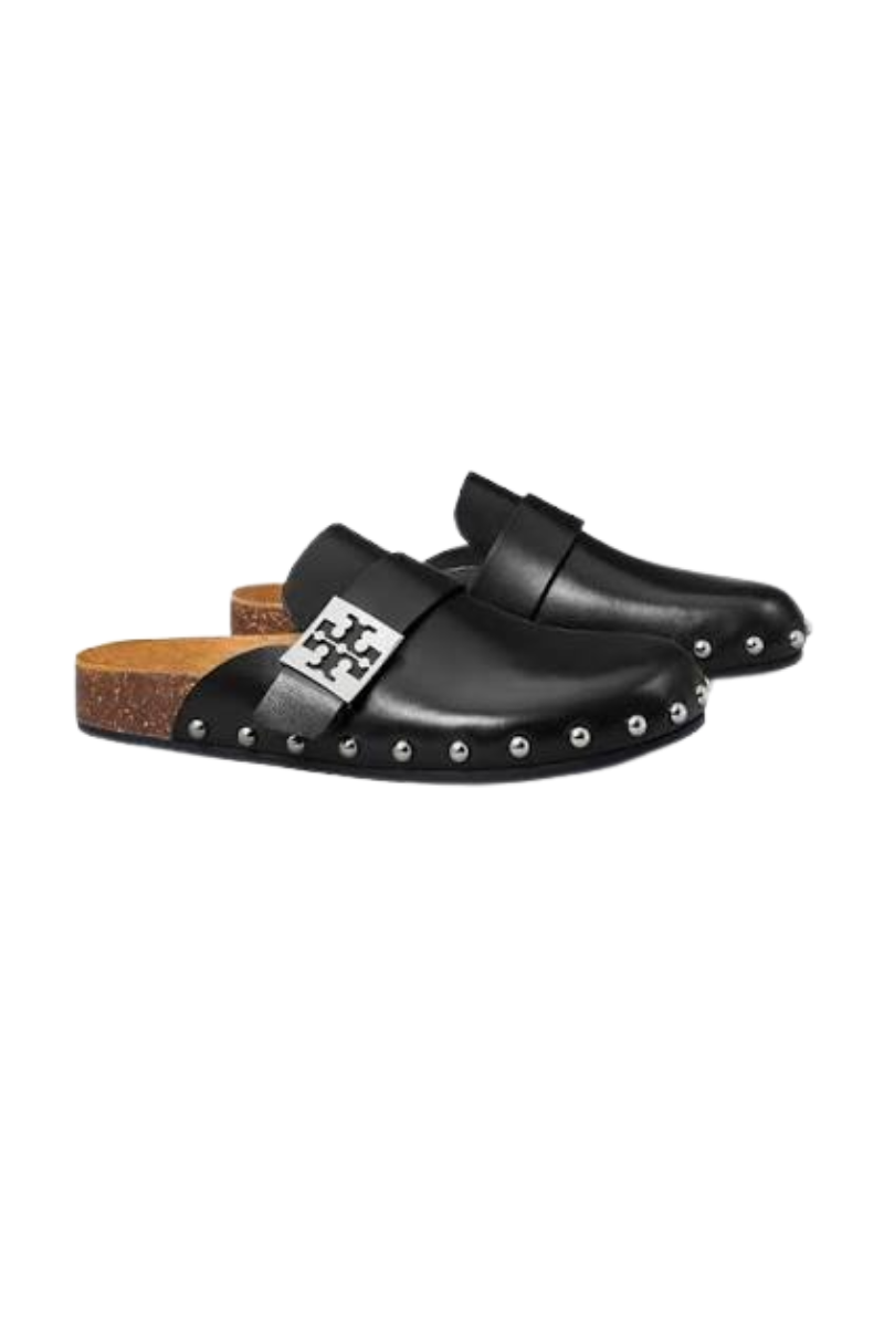 Tory Burch  Mellow Stud Mule Perfect Black / Silver 154448006