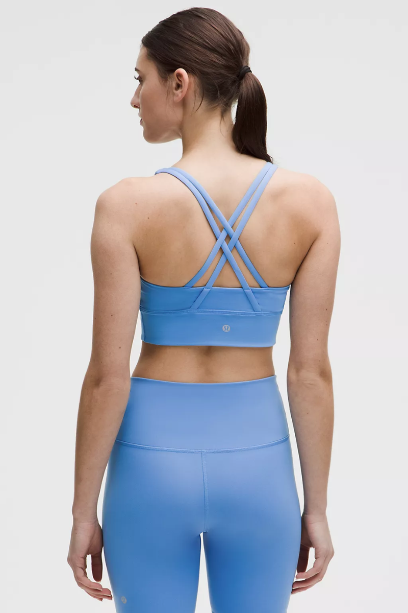 Lululemon lululemon Energy Longline Bra In Blue