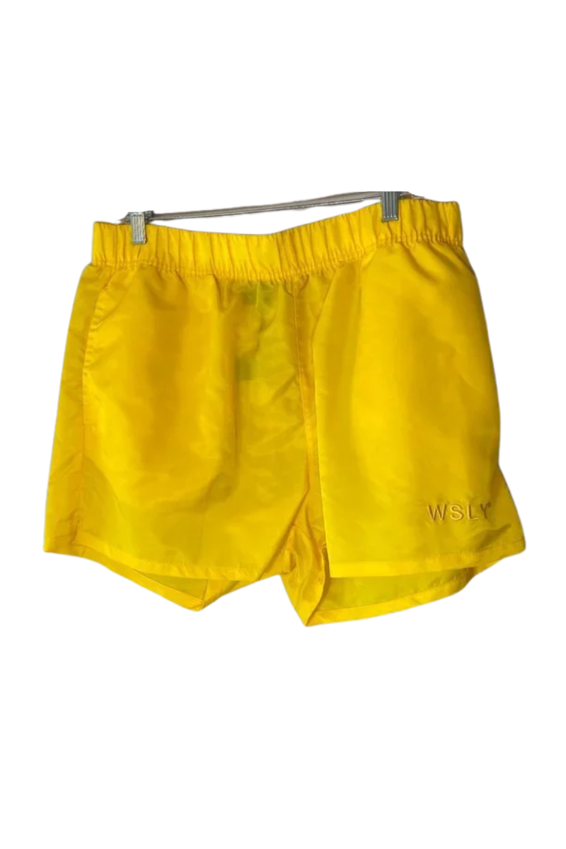 Bandier Nwot Wsly Yellow Track Shorts