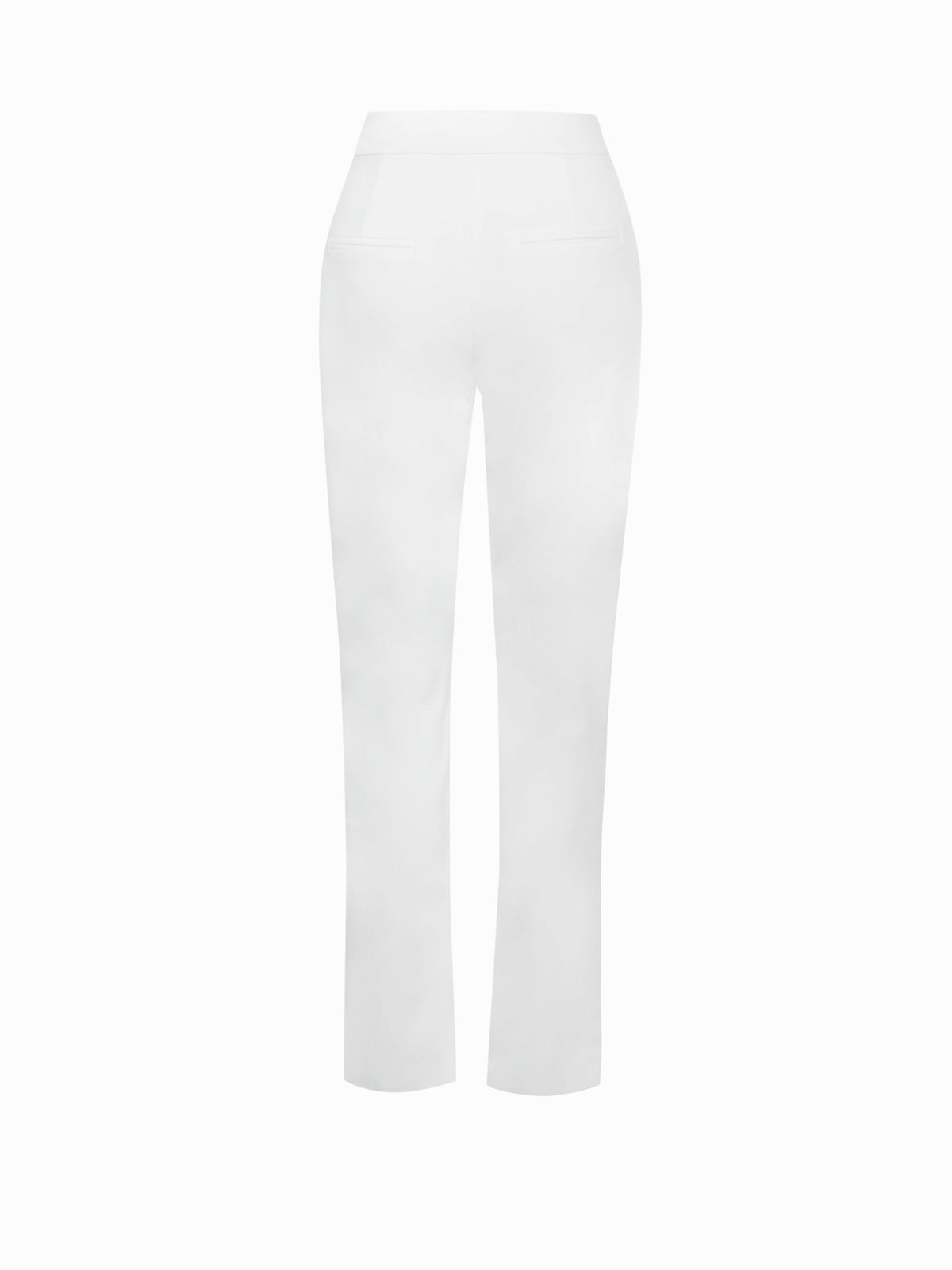 Vayla White Skinny Fit Crepe Trousers