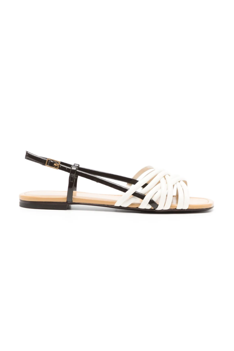 Tory Burch Multi Strap Sandal New Ivory/Coco/Ginger Shortbrea 150891200