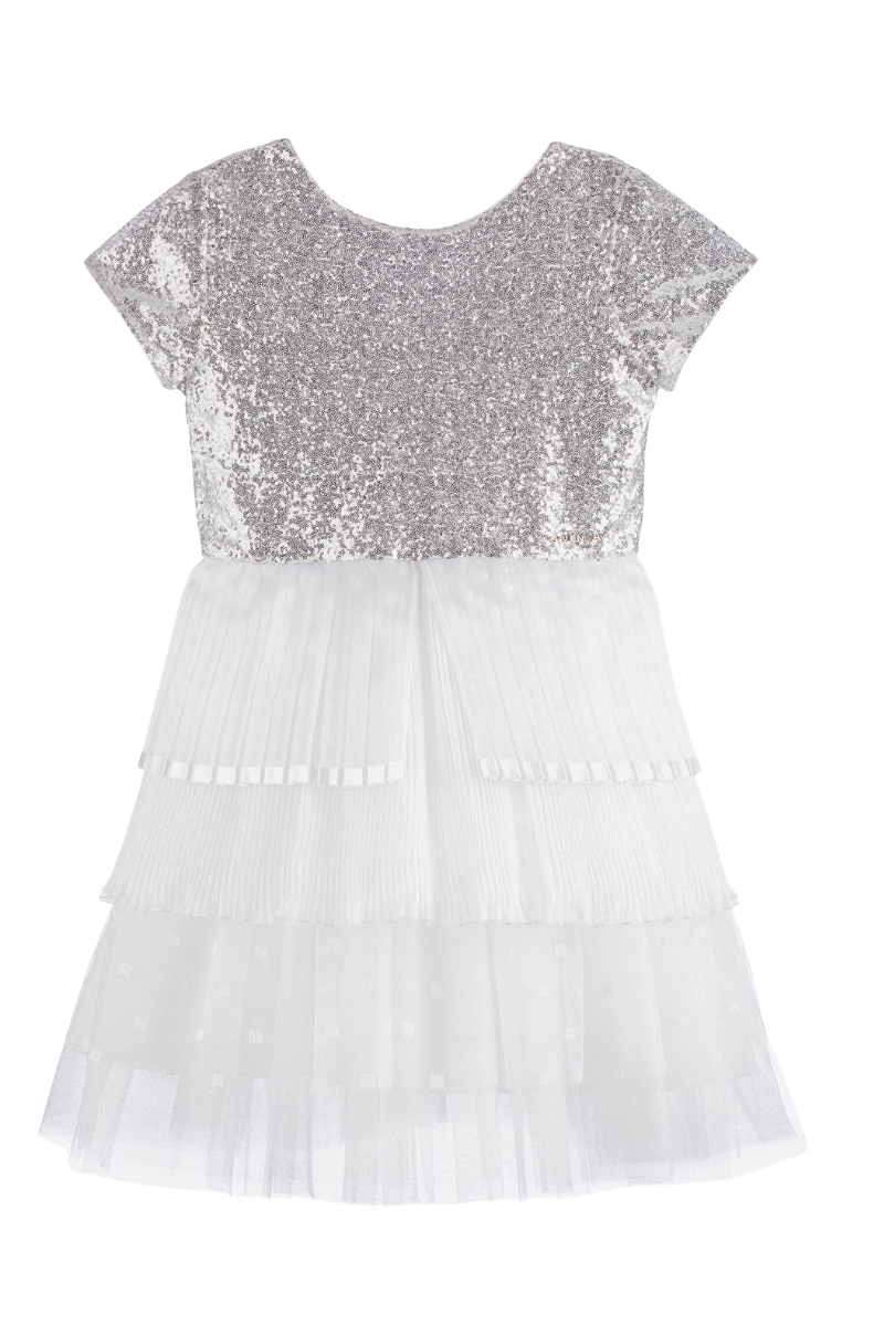 Givenchy Sequins Tulle Ceremony Dress Silvery BT2015T04T