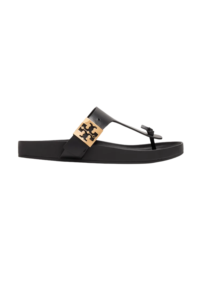 Tory Burch Mellow T-Strap Sandal in Black Leather 155190004