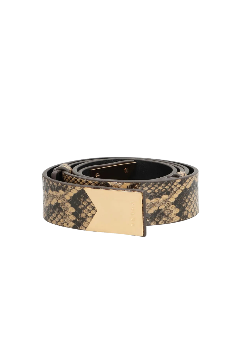Rhude Men's Snake Leather Belt