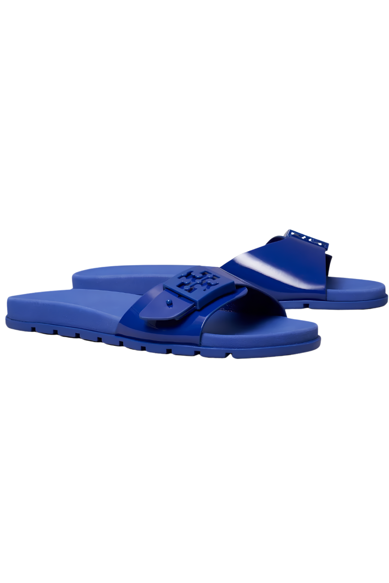 Tory Burch Mellow Buckle Slide Ballpoint Blue/Ballpoint Blue 157872-422